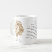 Mug Leo Zodiac Sign Horoscope Personalized Gift (Devant gauche)