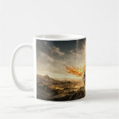 Mug Leo Zodiac with Warrior Riding a Fiery Winged Lion (Gauche)