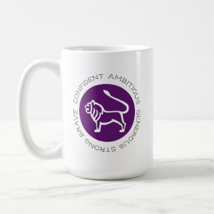 Mug Léon violet Zodiaque Étoile Signal Personnalité Tr
