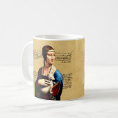 Mug Léonard de Vinci Lady avec Ermine (Devant gauche)
