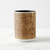 Mug Leonardo da Vinci. Golden Ratio. La Coupe d'or (Centre)