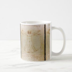 Mug Leonardo Da Vinci, Homme Vitruvien, Renaissance