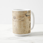Mug Leonardo Da Vinci L'Homme Vitruvien (Devant droit)