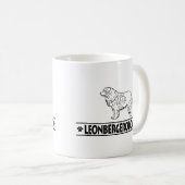 Mug Leonberger humoristique (Devant droit)