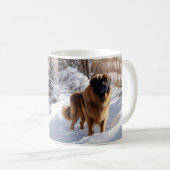 Mug Leonberger Laissez-le neiger Noël (Devant droit)