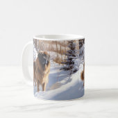 Mug Leonberger Laissez-le neiger Noël (Devant gauche)