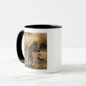 Mug Léopard africain sur les jambes de derrière, (Devant gauche)