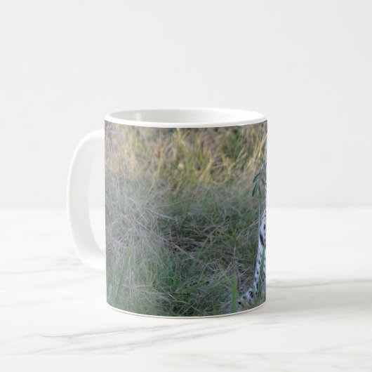 MUG LEOPARD AUX YEUX BLEUS (Devant gauche)