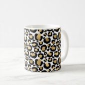 Mug Leopard blanc et or (Devant droit)