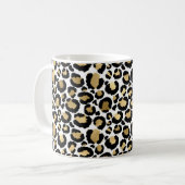 Mug Leopard blanc et or (Devant gauche)