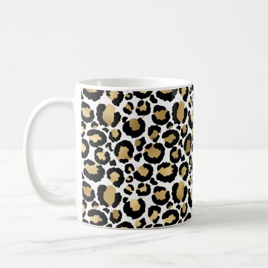 Mug Leopard blanc et or (Gauche)