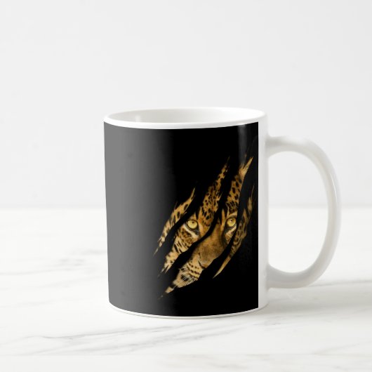 Mug Léopard Cheetah Tiger Léopard Face Lion Chat (Droite)