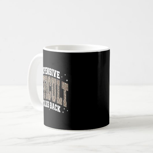 Mug Léopard Cher Difficile Répond (Devant gauche)