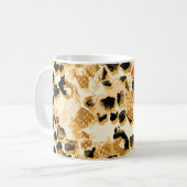Mug Leopard Chic : Elégance Motif Vintage. (Devant gauche)