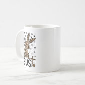 Mug Léopard chrétien Pas de lapin ne m'aime comme Jésu (Devant gauche)