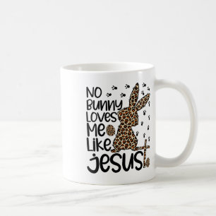 Mug Léopard chrétien Pas de lapin ne m'aime comme Jésu