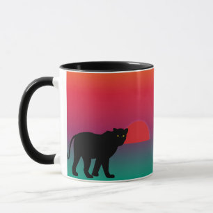 Mug Léopard couché de soleil en Afrique
