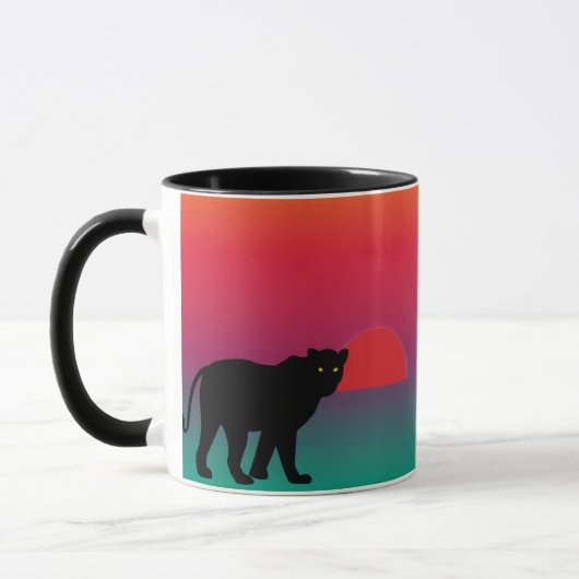 Mug Léopard couché de soleil en Afrique (Gauche)