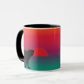 Mug Léopard couché de soleil en Afrique (Devant gauche)