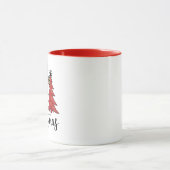 Mug Léopard croix arbres de Noël chrétiens  (Centre)
