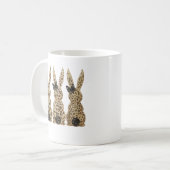 Mug Leopard Cute Bunny Bow Funny Christian Easter Day  (Devant gauche)