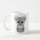 Mug Léopard de neige mignon de bébé CUB (Gauche)