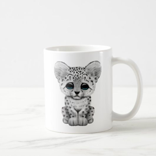 Mug Léopard de neige mignon de bébé CUB (Droite)