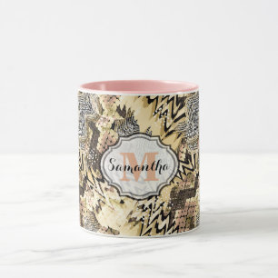 Mug léopard de peau, serpent