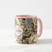 Mug léopard de peau, serpent (Devant droit)
