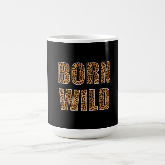 Mug léopard de poster de animal de guépard (Centre)