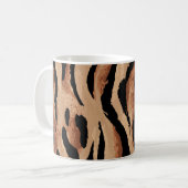 Mug Léopard de tigre : Peau animale sans joint (Devant gauche)