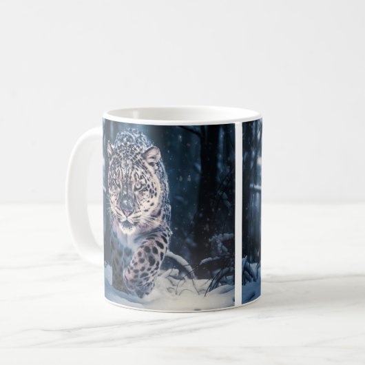 Mug Léopard des neiges (Devant gauche)