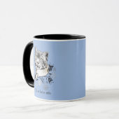 Mug Léopard des neiges Élégance hivernale Flocons de n (Devant gauche)