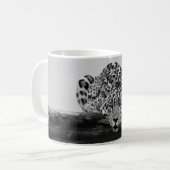 Mug Leopard en noir et blanc (Devant gauche)