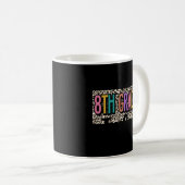 Mug Leopard Enseignant 8E Année Premier Jour De L'Écol (Devant droit)