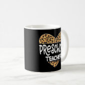 Mug Leopard Enseignant préscolaire Retour école garder (Devant droit)