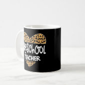 Mug Leopard Enseignant préscolaire Retour école garder (Devant gauche)