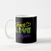 Mug Leopard Enseigner l'Amour Inspirer Mardi Gras Ense (Gauche)
