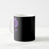 Mug Leopard Fibromyalgie Sensibilisation au ruban viol (Devant gauche)