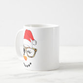 Mug Leopard Gles Santa Claus Snowman Face Christmas Co (Devant gauche)