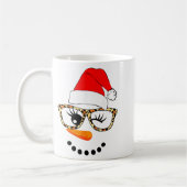 Mug Leopard Gles Santa Claus Snowman Face Christmas Co (Gauche)
