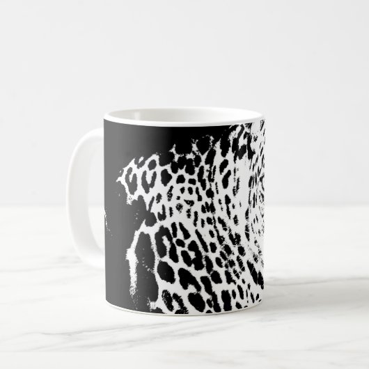 Mug Leopard Head Pop Art Moderne Animaux Modèles (Devant gauche)