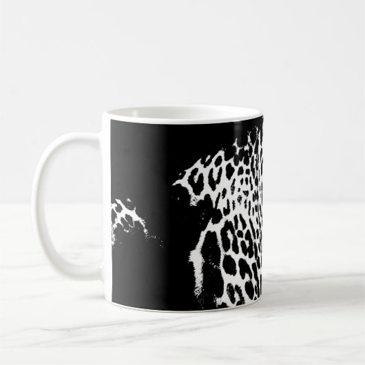 Mug Leopard Head Pop Art Moderne Animaux Modèles (Gauche)