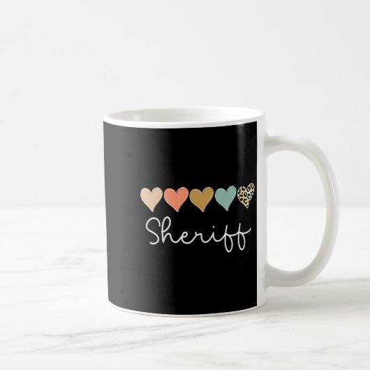 Mug Leopard Hearts Valentines Day For Team Sheriff Va  (Droite)