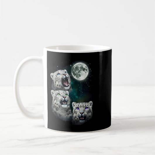 Mug Leopard Howling At The Space Full Moon At Night St (Gauche)