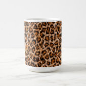 Mug Leopard Jaguar Chat fourrure Brown Motif-24609 (Centre)