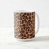 Mug Leopard Jaguar Chat fourrure Brown Motif-24609 (Devant droit)