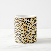 Mug leopard jaune et blanc dessiné à la main (Centre)