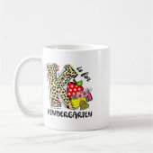 Mug Léopard K est pour l'élève de maternelle enseignan (Gauche)