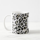 Mug Leopard - Monogramme tacheté, personnalisé, (Gauche)